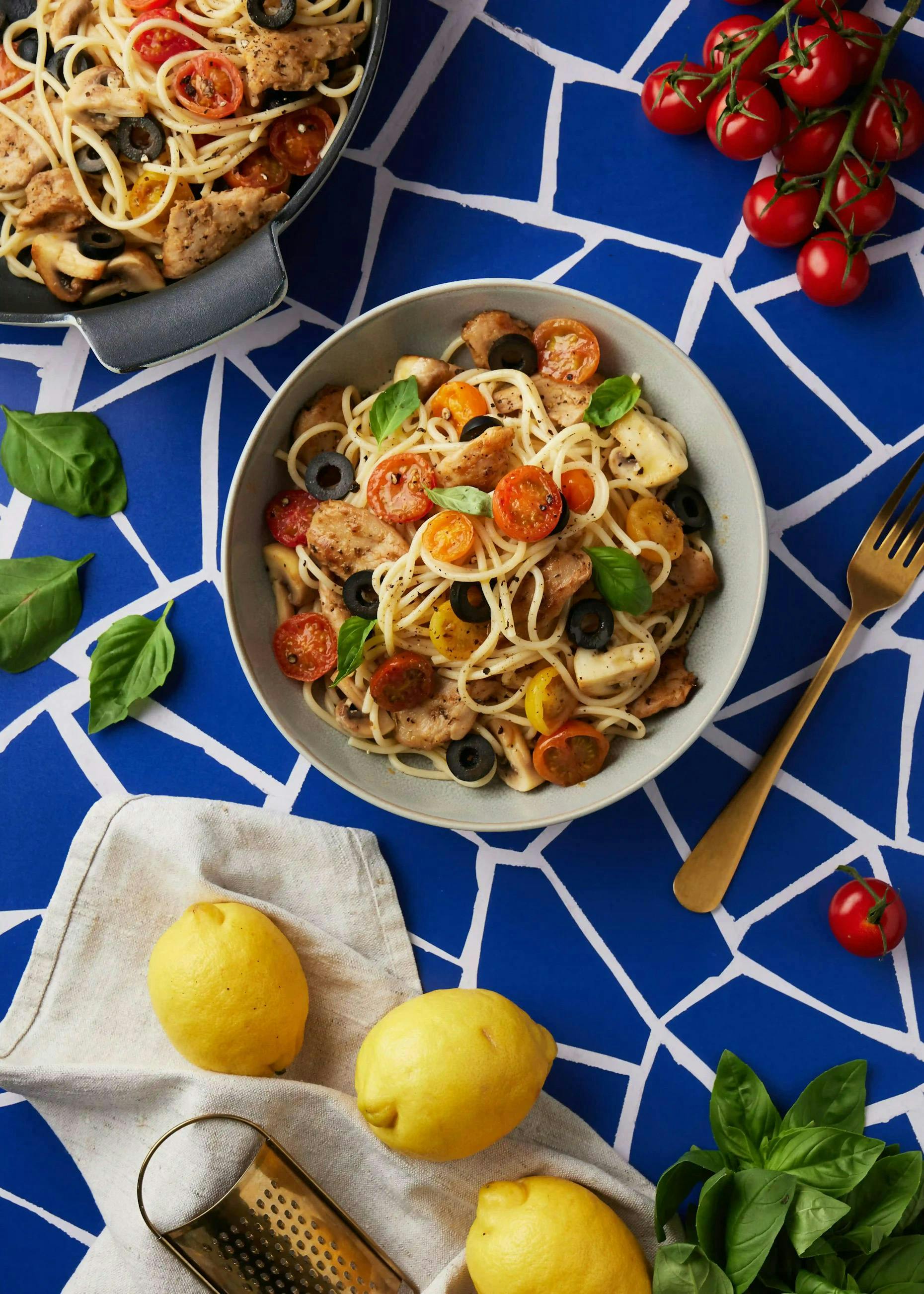 food food presentation plate pasta spaghetti fruit pear plant produce