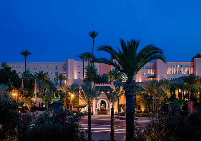 alan keohane morocco mamounia hotel marrakech north entrance facade summer palm tree tree building housing villa resort city hacienda