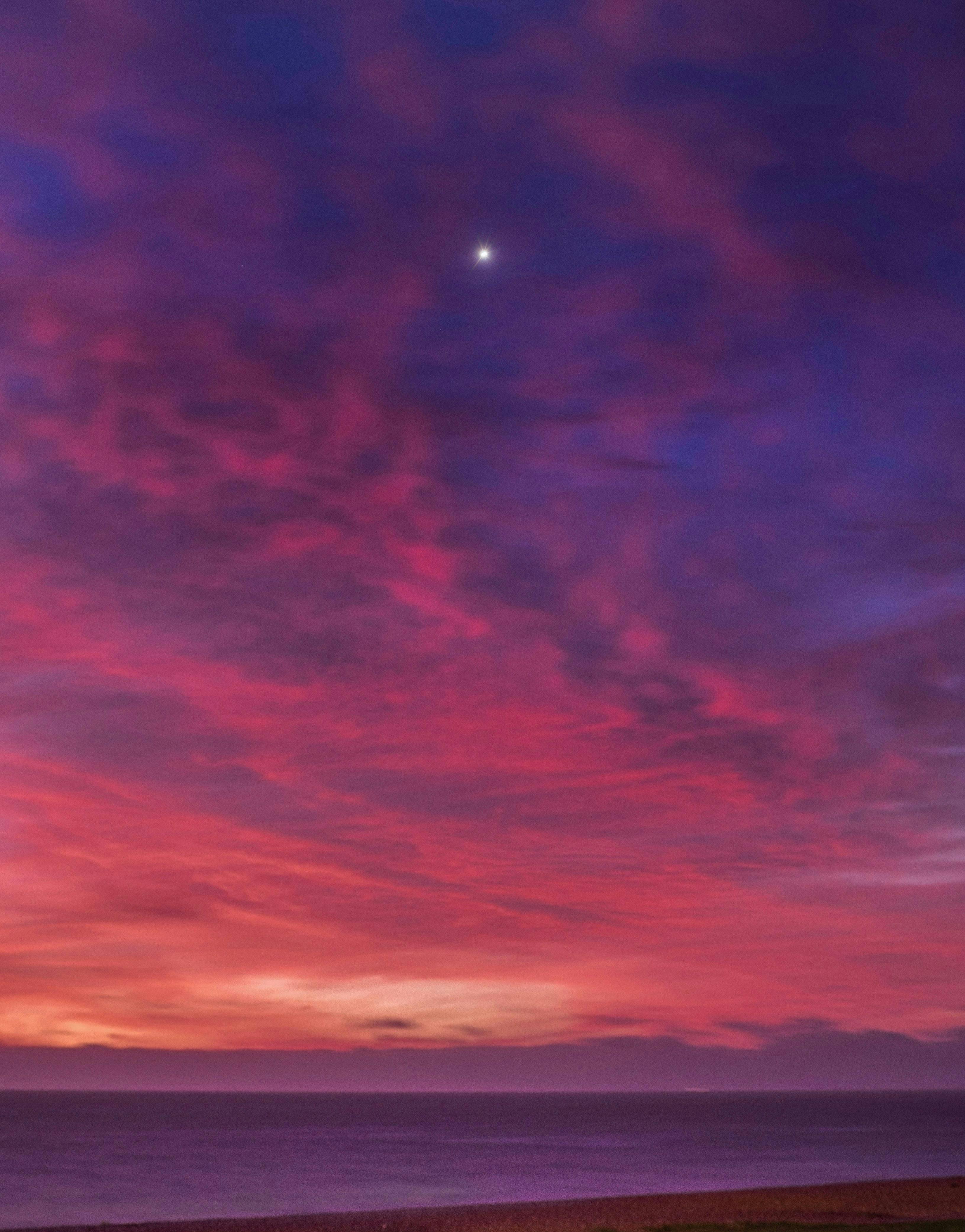 nature outdoors sky sunset purple horizon scenery night